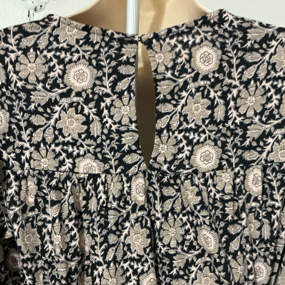 NWT Boden Black Floral Trim Detail Jersey Mini Dress US 10R - Picture 8 of 16